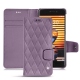 Meizu Pro 7 Plus leather case - Lilas - Couture ( Nappa - Pantone 2645U ) 