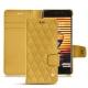 Housse cuir Meizu Pro 7 Plus - Mimosa - Couture ( Pantone 141C ) 
