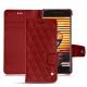 Meizu Pro 7 Plus leather case - Tomate - Couture ( Pantone 187C ) 