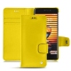 Housse cuir Meizu Pro 7 Plus - Jaune fluo