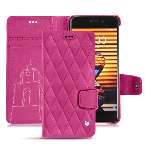 Capa em pele Meizu Pro 7 PlusRose BB - Couture ( Pantone #DB599F )