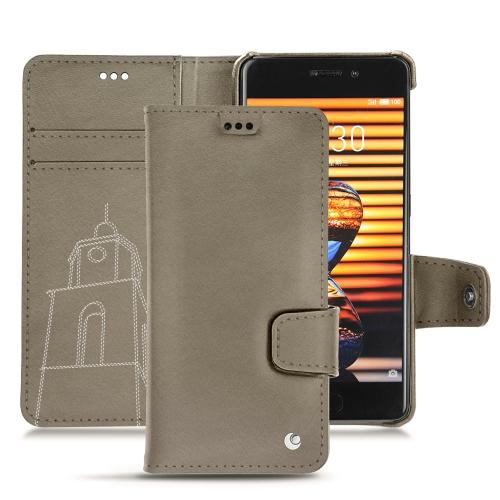 Capa em pele Meizu Pro 7 PlusDarboun sabla ( Pantone #BCB1A1 )