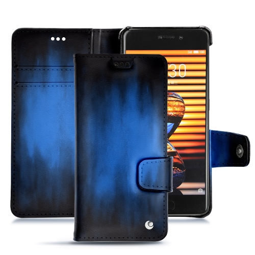 Capa em pele Meizu Pro 7 PlusBleu Patine