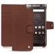 Lederschutzhülle Blackberry Keyone - Marron délicat