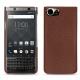 Coque cuir Blackberry Keyone - Marron délicat