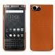 Custodia in pelle Blackberry Keyone - Orange vibrant