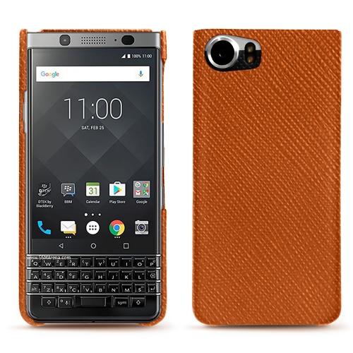 가죽 커버 Blackberry KeyoneOrange vibrant ( Pantone #e36b39 ) 
