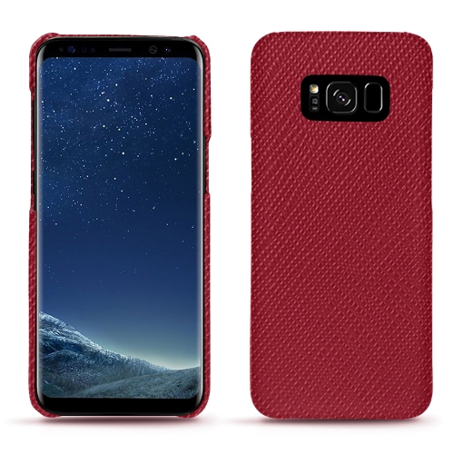 가죽 커버 Samsung Galaxy S8Rouge passion ( Pantone #a6192e ) 