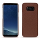 Lederschutzhülle Samsung Galaxy S8 - Marron délicat