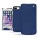 Housse cuir Apple iPhone 7 Plus - Bleu frisson