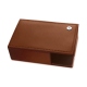 Caja para tarjetas de visita - Griffe 1 - Marron ( Nappa - Pantone 1615C ) 