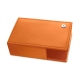 Business card holder - Griffe 1 - Orange ( Nappa - Pantone 1495U ) 