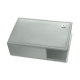 Boite de rangement pour cartes de visite - Griffe 1 - Gris ( Nappa - Pantone W428C ) 