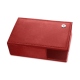 Business card holder - Griffe 1 - Cerise vintage ( Pantone 185C ) 