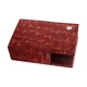 Business card holder - Griffe 1 - Autruche ciliegia