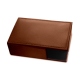 Boite de rangement pour cartes de visite - Griffe 1 - Marron PU