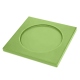 Square Coasters - x6 - Griffe 1 - Vert olive ( Nappa - Pantone 578U ) 