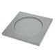 Glasuntersetzer x6 - Quadratisch - x6 - Griffe 1 - Gris ( Nappa - Pantone W428C ) 