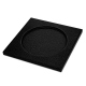 Square Coasters - x6 - Griffe 1 - Ebène ( Sleek P C12 - Black ) 
