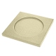 Square Coasters - x6 - Griffe 1 - Ivoire ( Sleek P C12 - White ) 