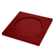 Square Coasters - x6 - Griffe 1 - Tomate ( Pantone 187C ) 