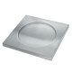 스퀘어 코스터 - x6 - Griffe 1 - Platinium ( Pantone 877C ) 