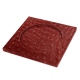 Square Coasters - x6 - Griffe 1 - Autruche ciliegia
