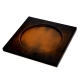 Square Coasters - x6 - Griffe 1 - Marron Patine