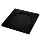 Glasuntersetzer x6 - Quadratisch - x6 - Griffe 1 - Negre poudro