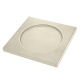 Glasuntersetzer x6 - Quadratisch - x6 - Griffe 1 - Blanc escumo
