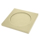 Square Coasters - x6 - Griffe 1 - Beige PU
