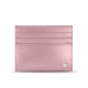 Leather card holder - Griffe 1 - Rose ( Nappa - Pantone 2365C ) 