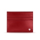 Porte-cartes en cuir - Griffe 1 - Rouge ( Nappa - Pantone 199C ) 