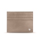 Leather card holder - Griffe 1 - Taupe vintage ( Pantone 7530C ) 