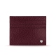Kartenetui aus Leder - Griffe 1 - Lie de vin ( Pantone 5115C ) 