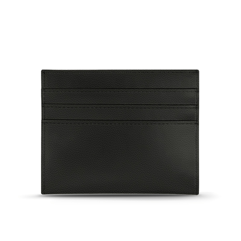 Porta-tarjetas de cuero - Griffe 1 - Noir PU