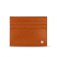 Porta-tarjetas de cuero - Griffe 1 - Orange vibrant