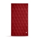 Bill folder - 24 x 12 cm - Rouge - Couture ( Nappa - Pantone 199C ) 
