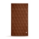 发票夹 - 24 x 12 cm - Marron - Couture ( Nappa - Pantone 1615C ) 