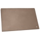 Schreibtischunterlage aus Leder mit Lasche - Taupe vintage ( Pantone 7530C ) 