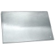 Leather folding desk blotter - Platinium ( Pantone 877C ) 