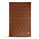 Portafatture - 20 x 12 cm - Marron - Couture ( Nappa - Pantone 1615C ) 