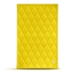 Porte factures - 20 x 12 cm - Jaune fluo - Couture