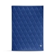 Funda para menús de servicio de habitación A4 - Griffe 1 - Bleu océan - Couture ( Nappa - Pantone 293C ) 
