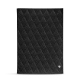 Portamenu  room service A4 - Griffe 1 - Ebène - Couture ( Sleek P C12 - Black ) 