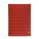 Portamenu room service A5 - Griffe 1 - Papaye - Couture ( Pantone 180C ) 