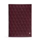 Portamenu room service A5 - Griffe 1 - Lie de vin - Couture ( Pantone 5115C ) 
