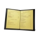 Portamenu room service A5 - Griffe 1 - Noir ( Nappa - Black ) 