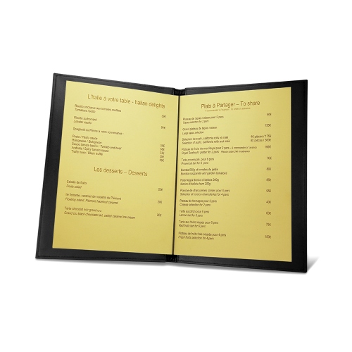 Portamenu room service A5