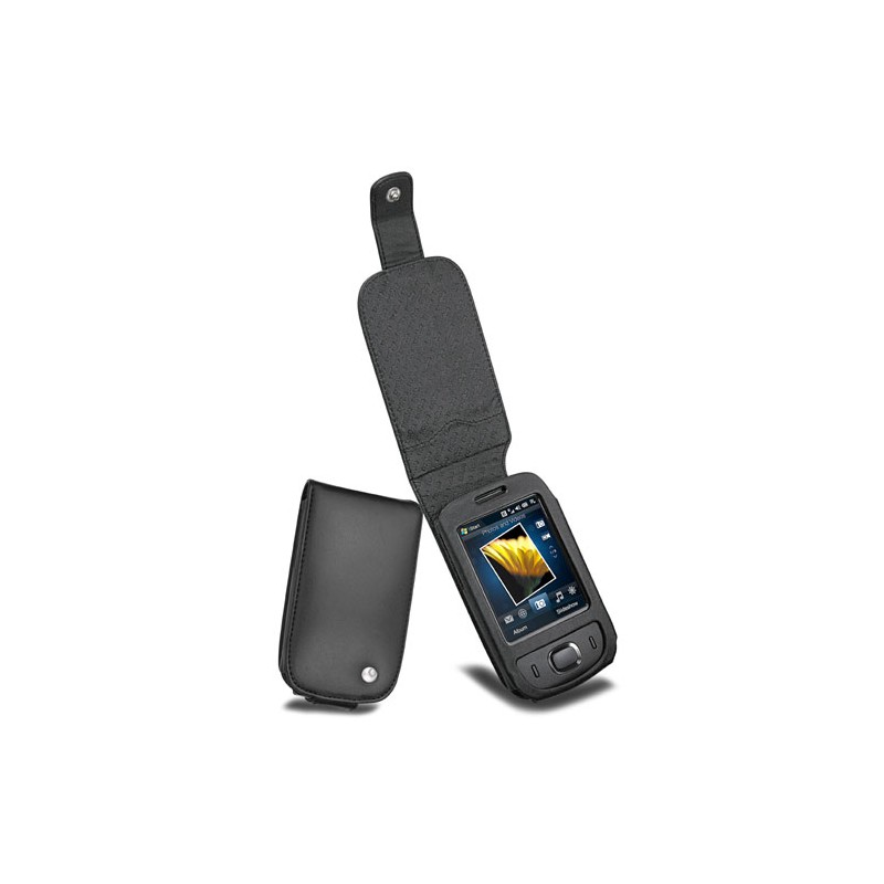 Custodia in pelle HTC T222X - HTC Touch Viva  - Noir ( Nappa - Black ) 
